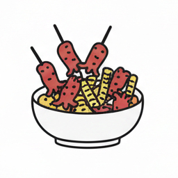 Salchipulpos BBQ